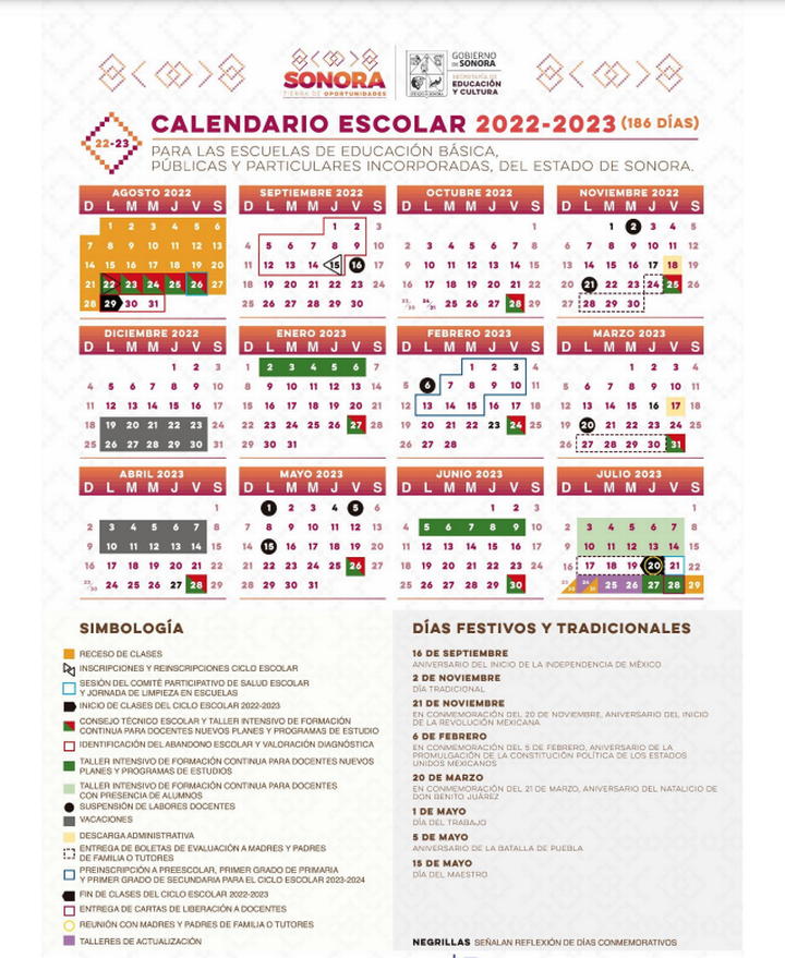Presentan Calendario Escolar 2022 2023 Para Escuelas Públicas Y Particulares Informativo Entre 6414
